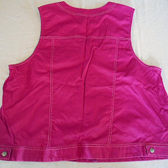 Carole Little II 2X hot pink vest - Picture 2 of 3